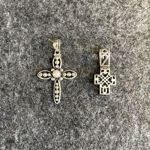 Silpada Sterling Silver Cross Pendant Duo*